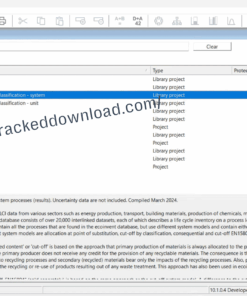 SimaPro Craft 10.1 with ecoinvent v3 database crack