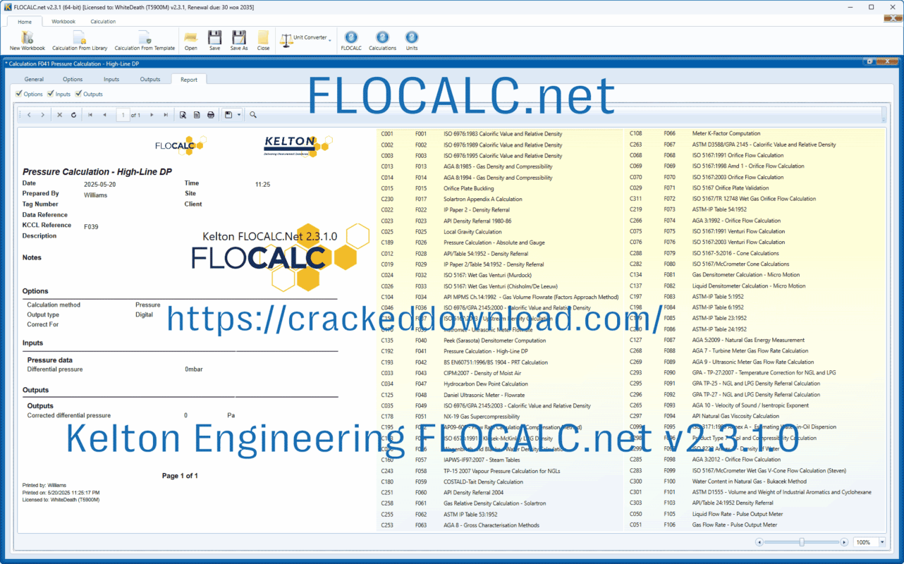 Kelton Engineering FLOCALC.net v2.3.1.0