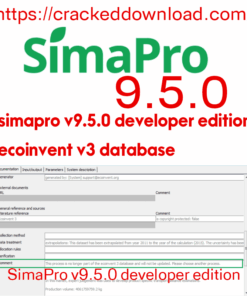 SimaPro v9.5.0 developer edition