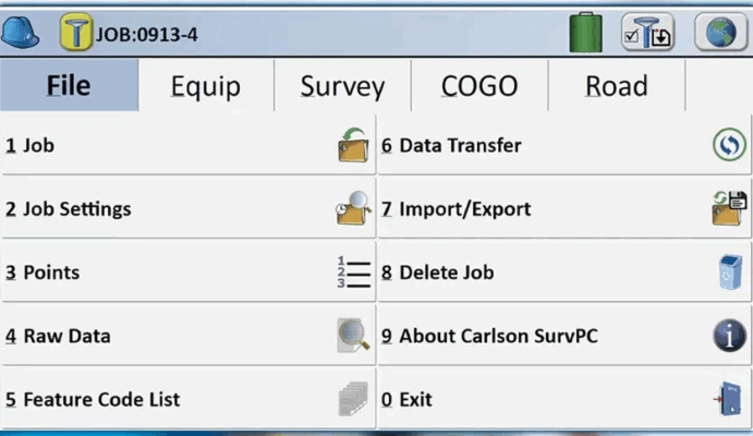 Carlson SurvPC 7.03 processing and managing survey data 8 Carlson SurvPC 7.0.3