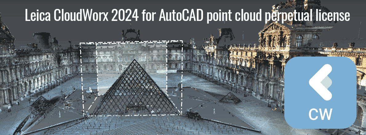 Leica CloudWorx 2024 point cloud plug-in 6 Leica CloudWorx 2024 for AutoCAD point cloud perpetual license