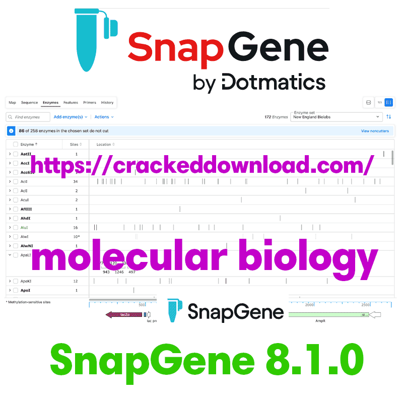 SnapGene 8.1.0 molecular biology 7 SnapGene 8.1.0 molecular biology