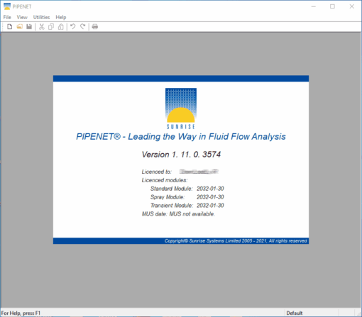 Sunrise PIPENET VISION 1.11 download crack