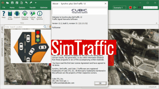 Synchro plus SimTraffic 12.2.5.31 Traffic analysis