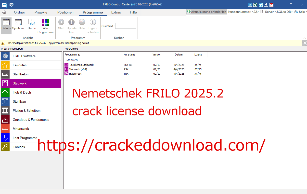 Nemetschek FRILO 2025.2 7 Nemetschek FRILO 2025.2 CRACK LICENSE