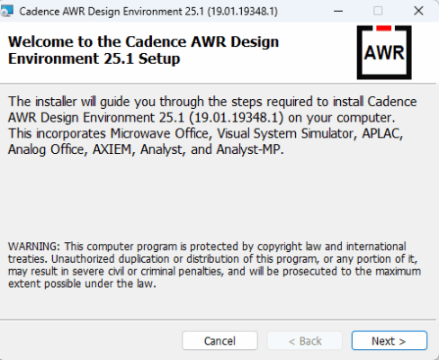 AWR Design Environment 25.1