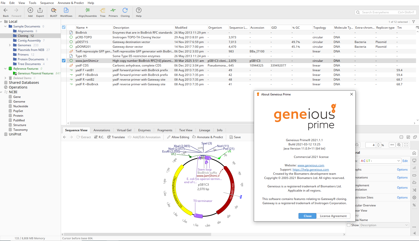 Geneious Prime 2025.1.2 latest perpetual activation 4 Geneious Prime 2025.1.2