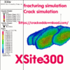 XSite 300 hydraulic fracturing simulation Crack simulation