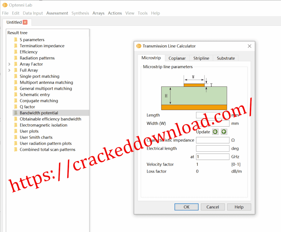 Optenni Lab 6.0 circuit synthesis