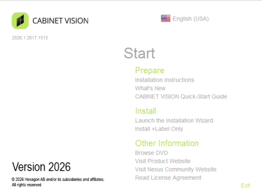 Hexagon Cabinet Vision 2026.1
